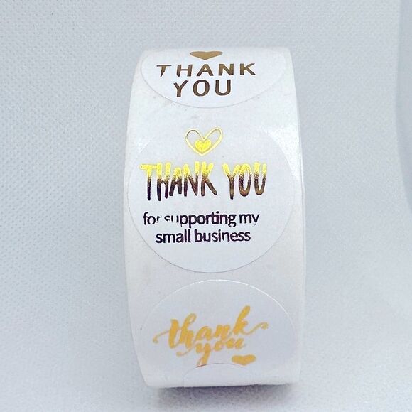 500 thank you stickers (variety pack) 1in round | shipping supplies - Picture 2 of 6